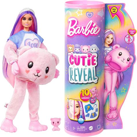 barbie cutie reveal|Barbie Cutie Reveal Doll & Accessories with Animal Plush .